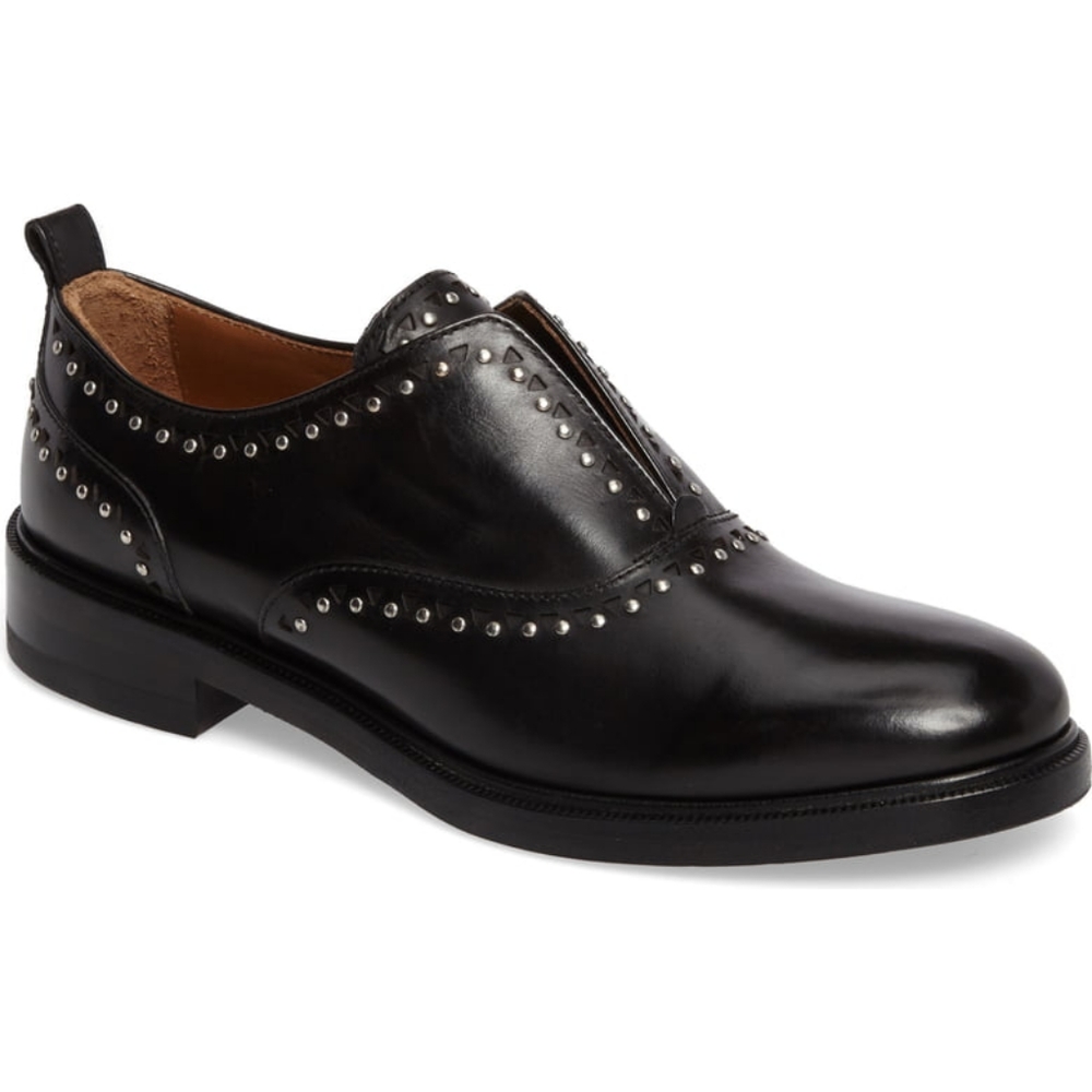 9.5M FRYE Black Annie Stud Oxfords 3479901